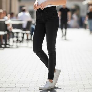 American Eagle Next Level Stretch Black Hi-Rise Jegging 4 Regular